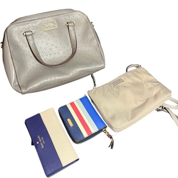 Kate‎ Spade Designer Bundle Lot of 4 Bags Leather Purses Wallets High End - Picture 1 of 14